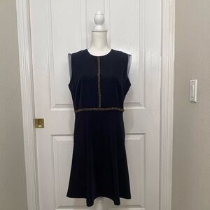 Wanko Women’s Dress Navy Blue Sleeveless Lined Career Back Zipper Size S…